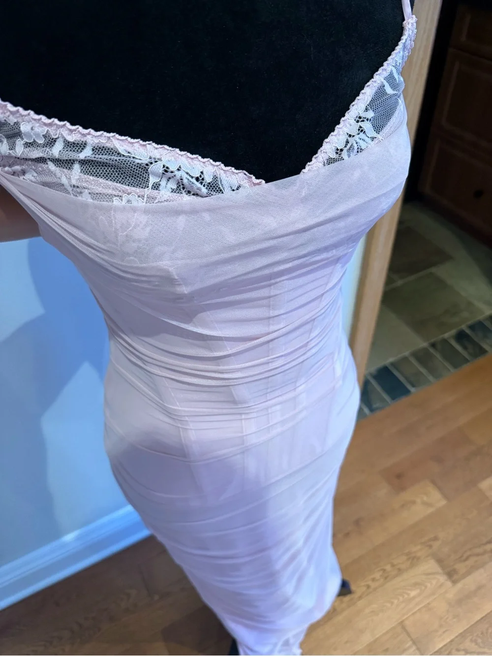 House of CB Nalini Cotton Candy Corset Maxi Dress - Picture 4 of 7